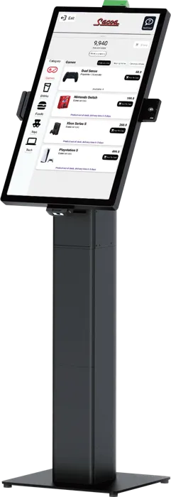 Prize kiosk where you swap tickets for prizes
