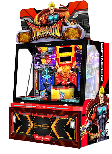 Tornado two-player coin pusher